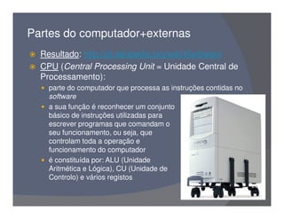 Partes do Computador