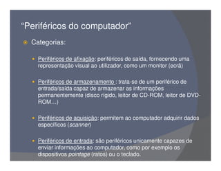 Partes do Computador