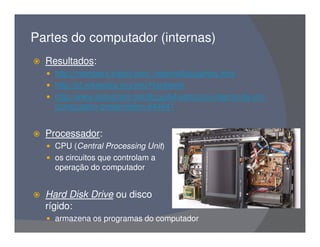 Partes do Computador