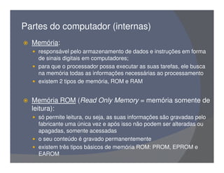 Partes do Computador