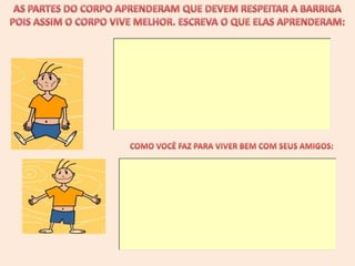 FÁBULA Partes do Corpo