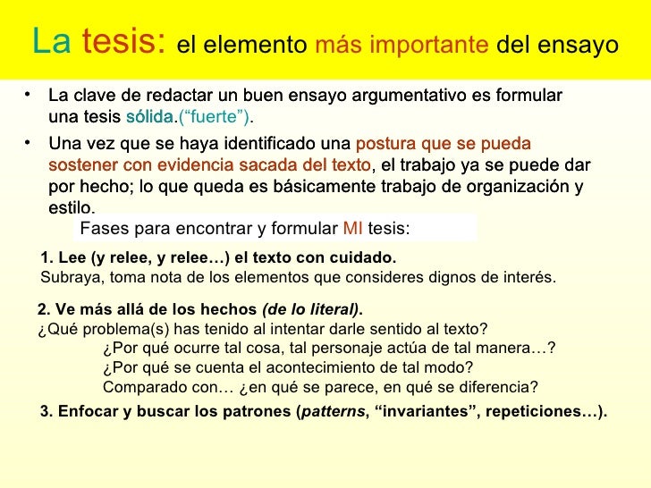 Partes ensayo