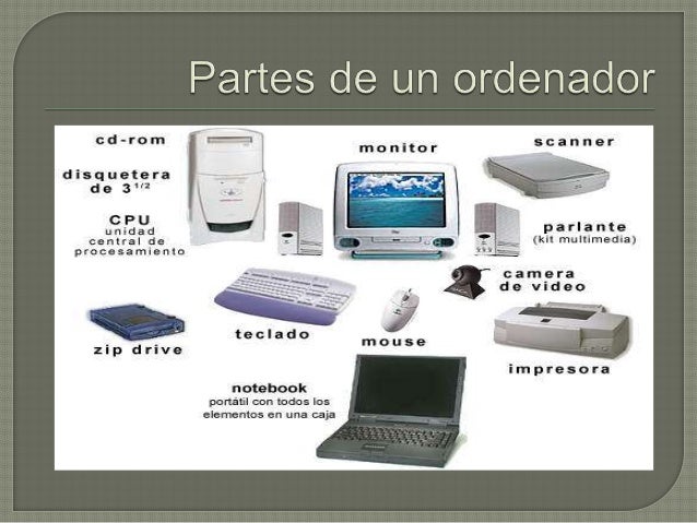 Partes fundamentales de un ordenador