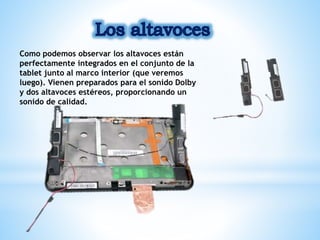Partes internas de una tablet | PPTX