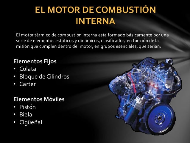 Partes moviles del motor