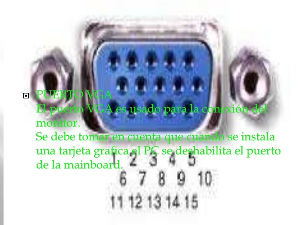 Parte trasera del cpu