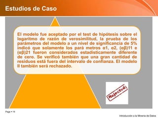 Estudios de CasoIntroducción a la Minería de Datos