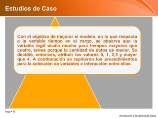 Estudios de CasoIntroducción a la Minería de Datos