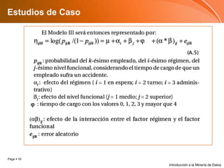 Estudios de CasoIntroducción a la Minería de Datos