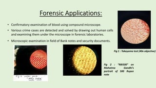 Compound Microscope and Its Forensic Applications | PPTX