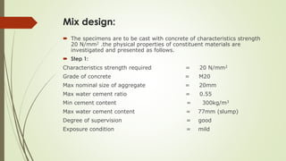 partial replacement of fine aggregate by glass powder in concrete | PPTX