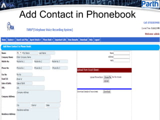 Add Contact in Phonebook
 