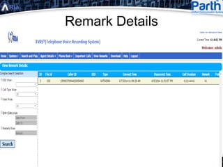 Remark Details
 