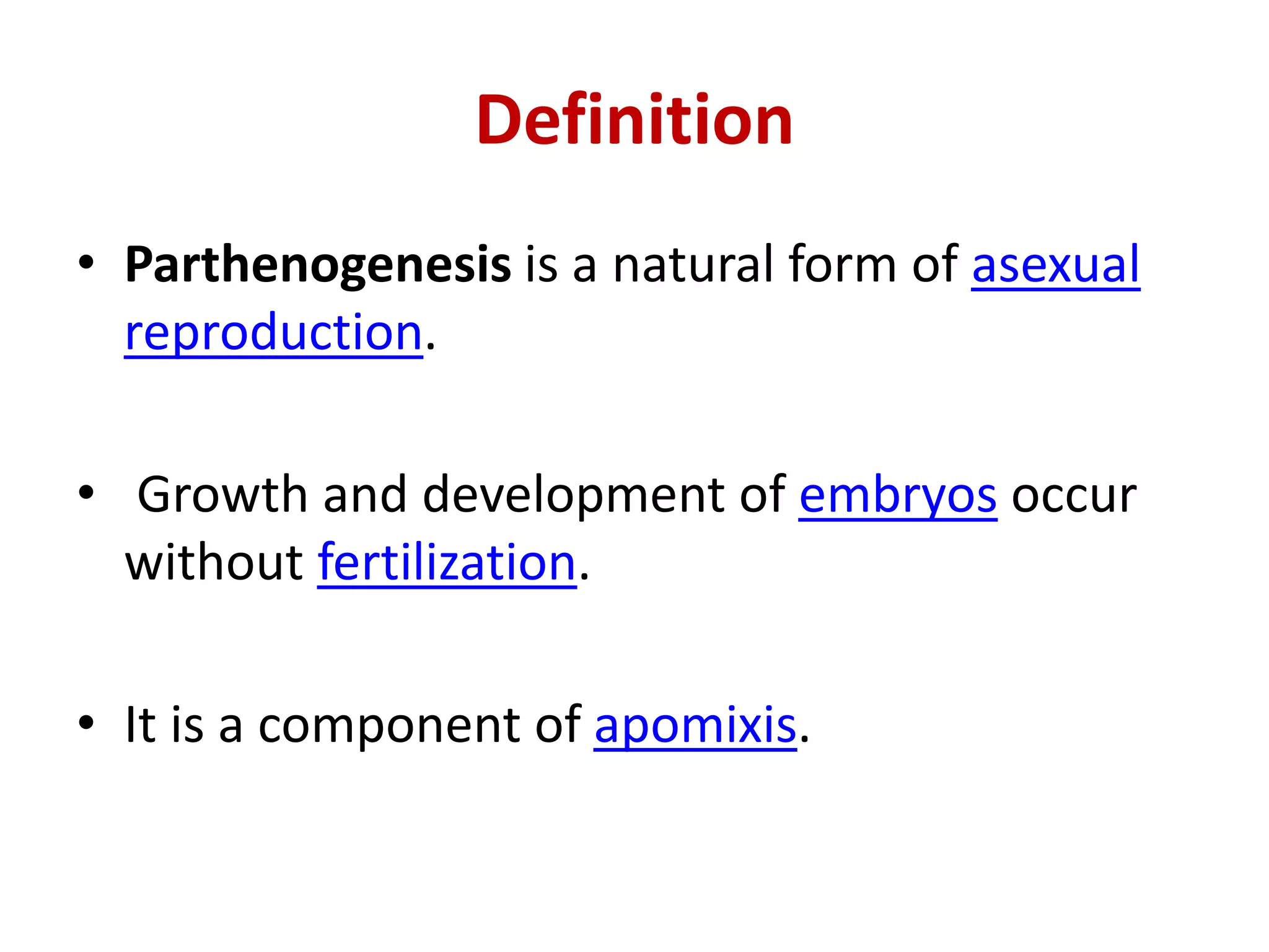 Parthenogenesis | PPTX