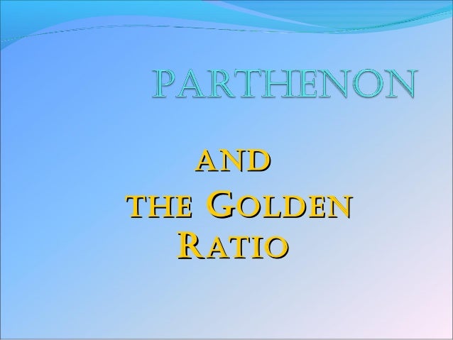 Parthenon And Golden Ratio