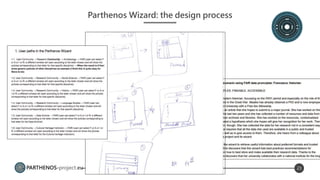 PARTHENOS-project.eu 23
Parthenos Wizard: the design process
 