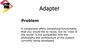 Adapter Structural Software Design Example Software Design Patterns. Part I :: Structural Patterns | PDF