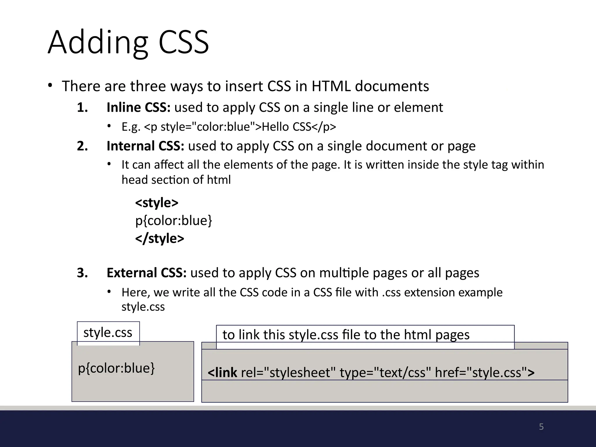 which helps for the learning of front end css | PPTX