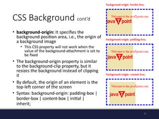 which helps for the learning of front end css | PPTX