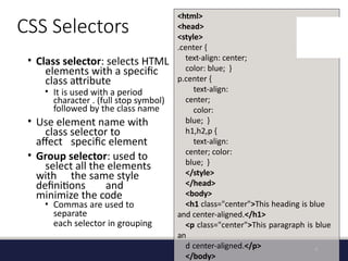 which helps for the learning of front end css | PPTX