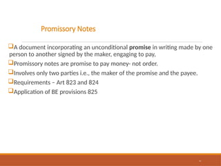 Promise Requirements Part I-Law of Negotiable Instruments.pptx