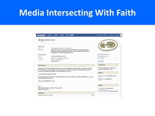 Media Intersecting With Faith
 