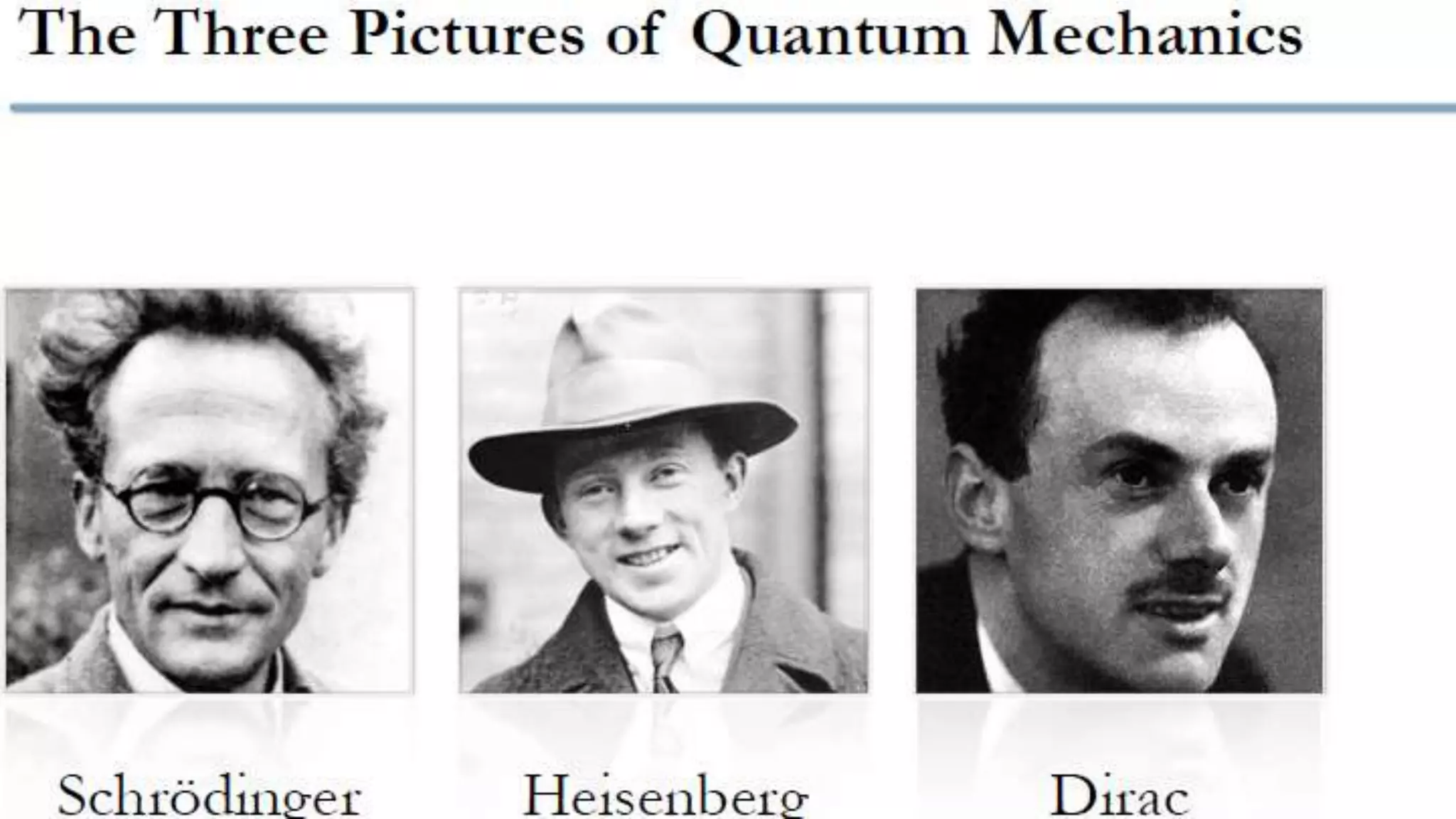THE SCHRÖDINGER PICTURE
 The Schrödinger picture is useful when describing
phenomena with time-independent Hamiltonians
 The Schrödinger picture in which state vectors depend
explicitly on time, but operators do not
 
