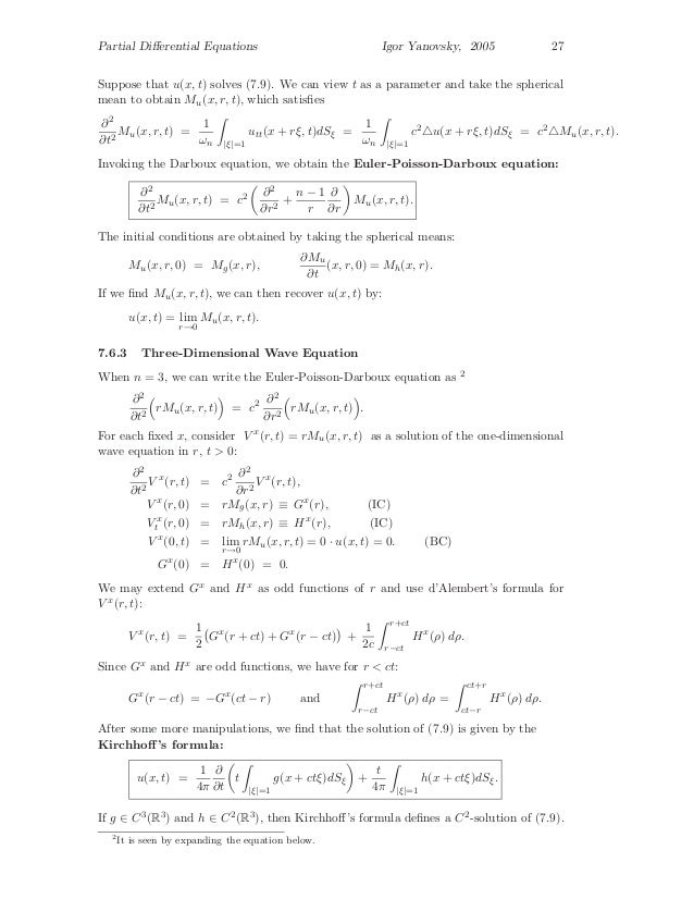 Partial Differential Equations Graduate Level Problems And Solutions