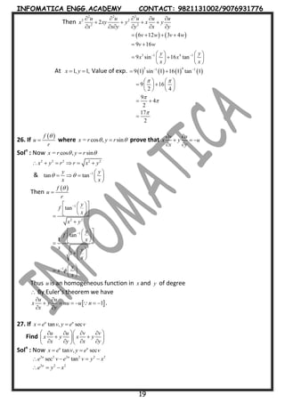 Partial Differentiation