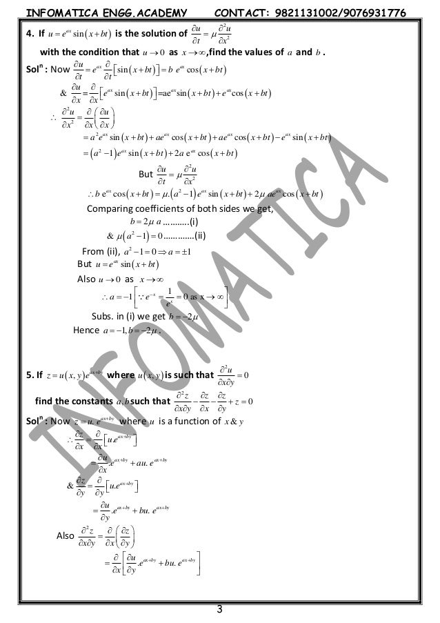 Partial Differentiation