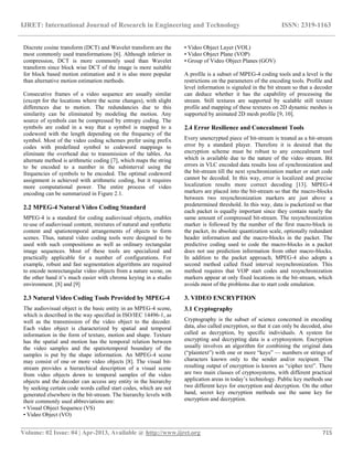 Partial encryption of compresed video | PDF image.