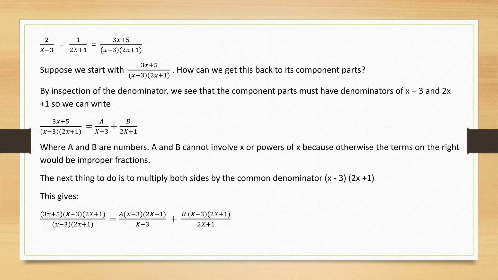 Partial Fraction ppt presentation of engg math | PPTX
