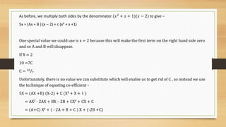 Partial Fraction ppt presentation of engg math | PPTX