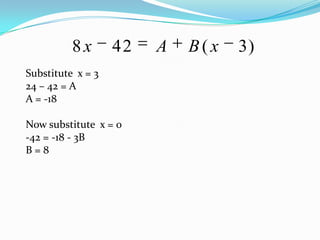 Partial Fractions Linear Term To A Power
