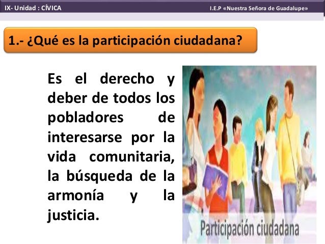Participación ciudadana