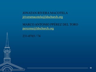 Asistir a los líderes del sacerdocio a identificar las maneras apropiadas para que los miembros participen en el cuidado de los centros de reunión.  (Los miembros no deberían desempeñar tareas que implican riesgos de seguridad o que requieren mano de obra calificada.)