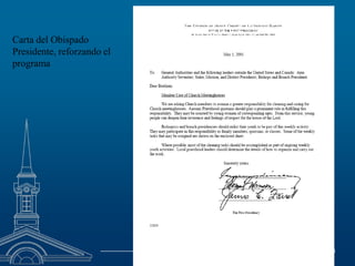 Carta del ObispadoPresidente, reforzando elprograma