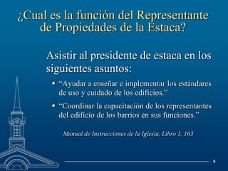 “Este es un programa para desarrollar el carácter personal y recibir bendiciones eternas.” (Obispo H. David Burton, Ensign Junio 1999)