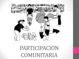 PARTICIPACION
COMUNITARIA
 