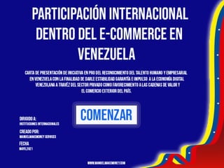 Participacion internacional en el  ecommerce venezuela