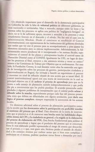 Participación, racionalidad colectiva y Representación en Bogotá (2001-2003) desde la perspectiva de la acumulación de capital social