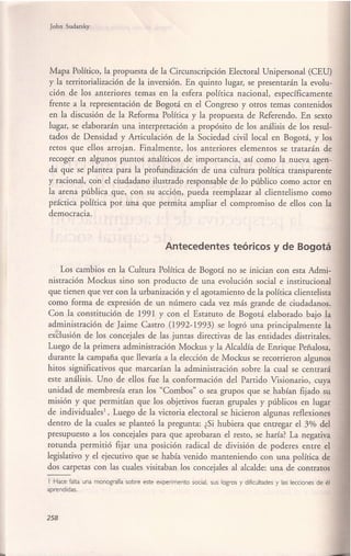 Participación, racionalidad colectiva y Representación en Bogotá (2001-2003) desde la perspectiva de la acumulación de capital social