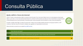 Consulta Pública
 