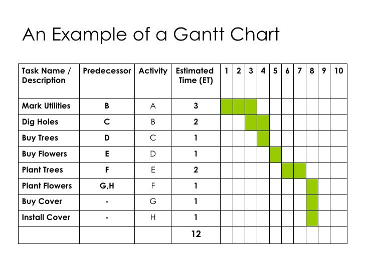 Sample Activity Chart