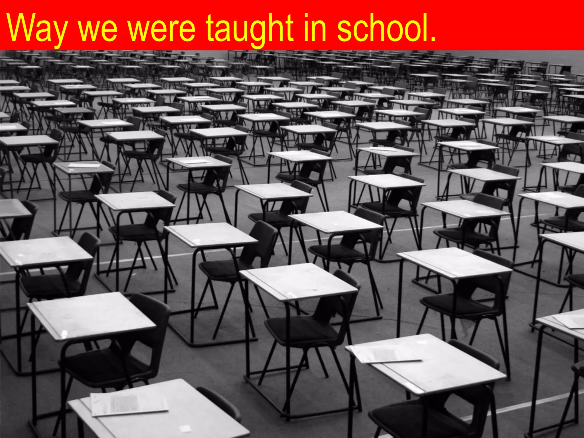 Way we were taught in school.
 