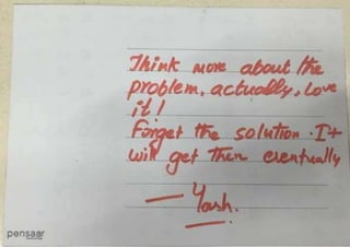 Participant share their input on the Design Thinking summit workshop