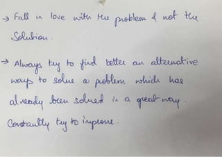 Participant share their input on the Design Thinking summit workshop