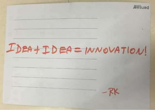 Participant share their input on the Design Thinking summit workshop