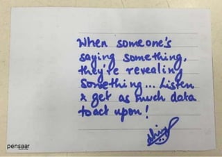 Participant share their input on the Design Thinking summit workshop