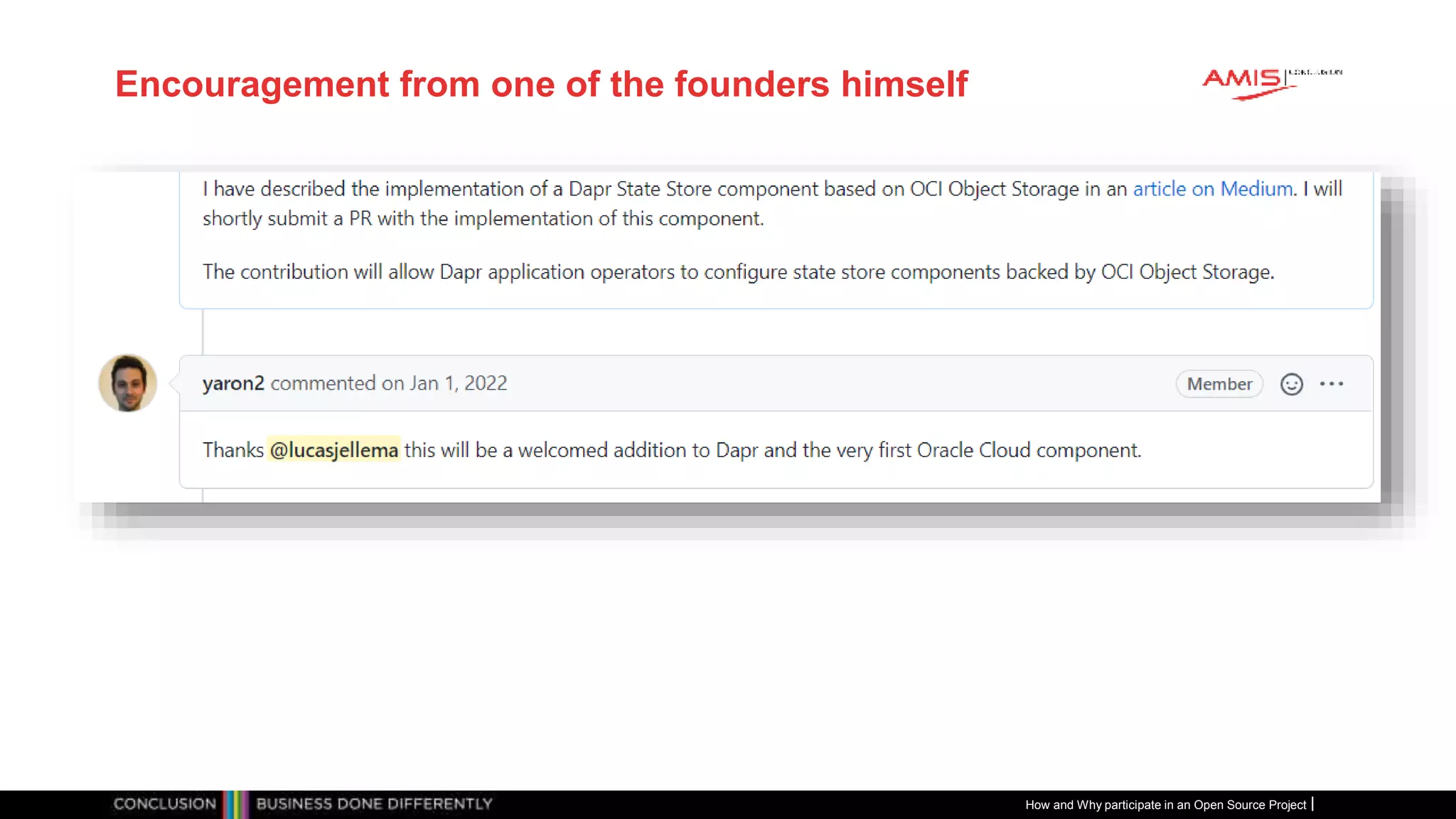 Publiek
Encouragement from one of the founders himself
How and Why participate in an Open Source Project
 